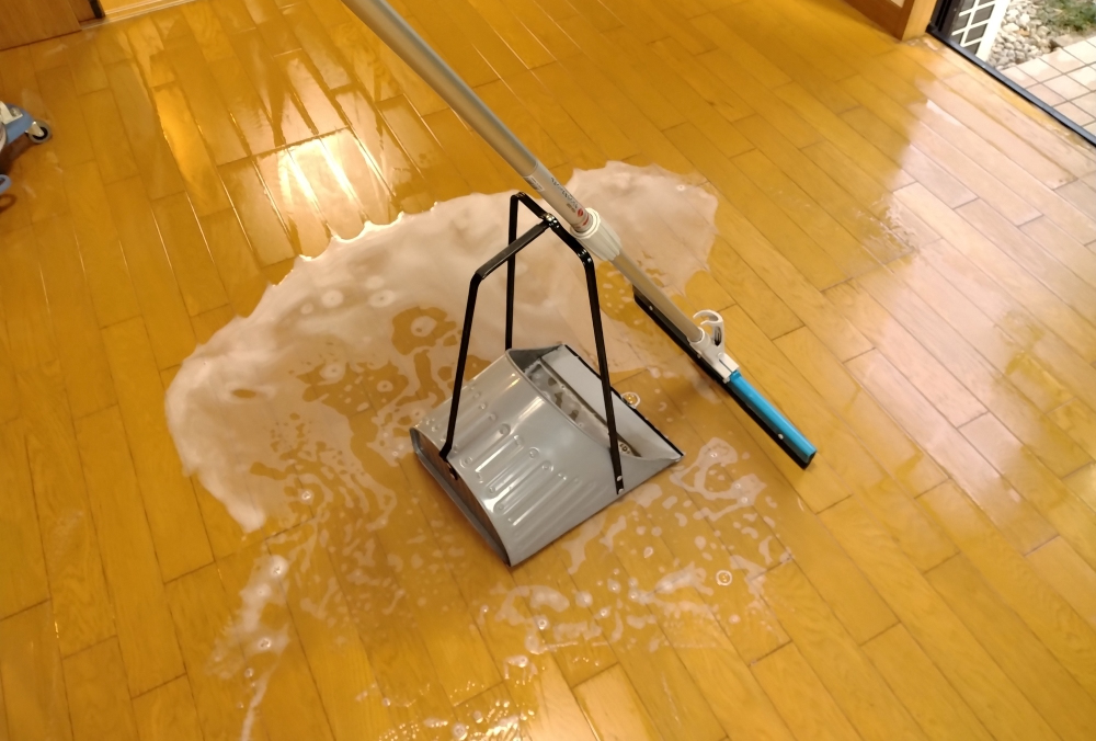 リンス汚水を「かっぱぎ方法」で回収