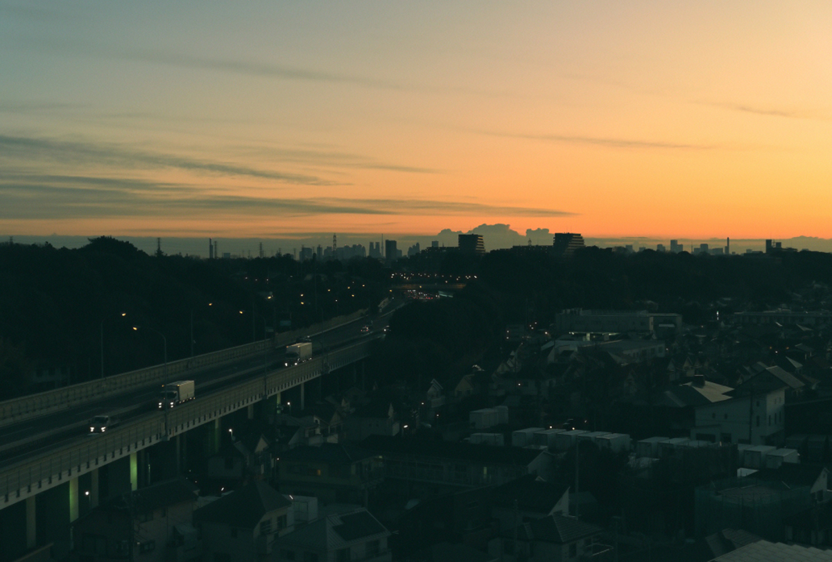 佐野清掃から見える「朝焼け」