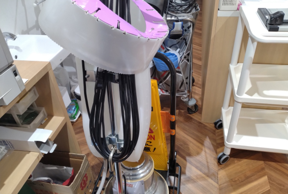 内科医院でのポリッシャー洗浄「準備」