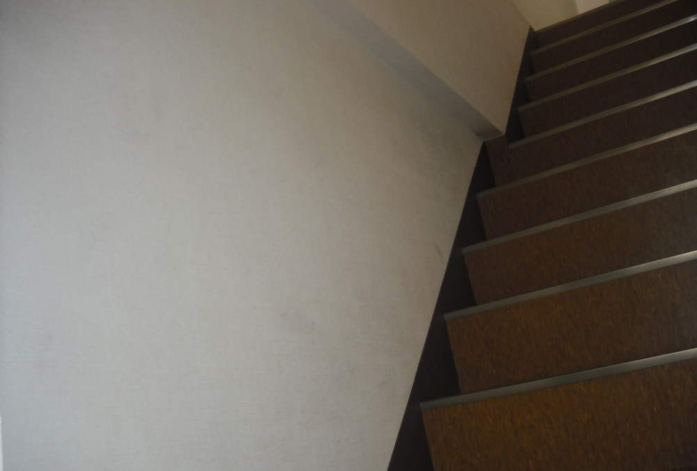 人が降りて 濡れた状態に“だったら張り付いて”