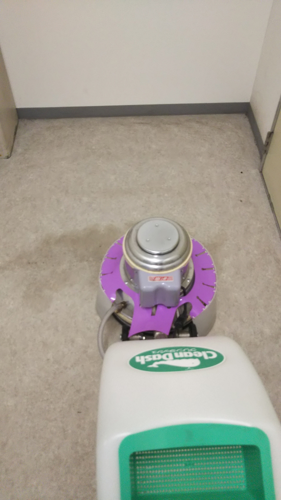 「落ちた感」泡立ち 色の濃さ、ポリッシャーがけで確認